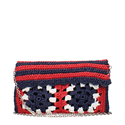 Multicolor Raffia Clutch Bags