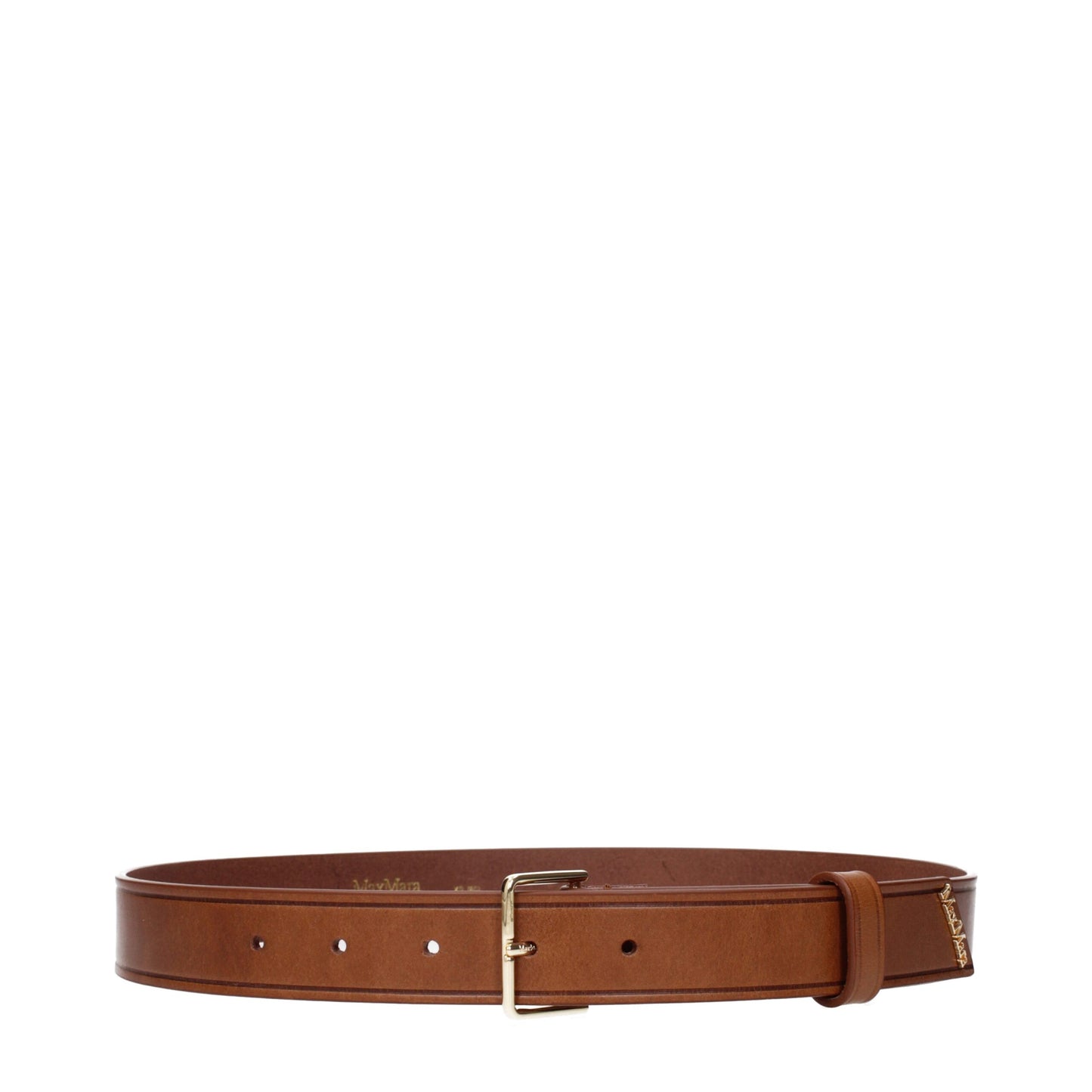 Brown Leather Regular Belts