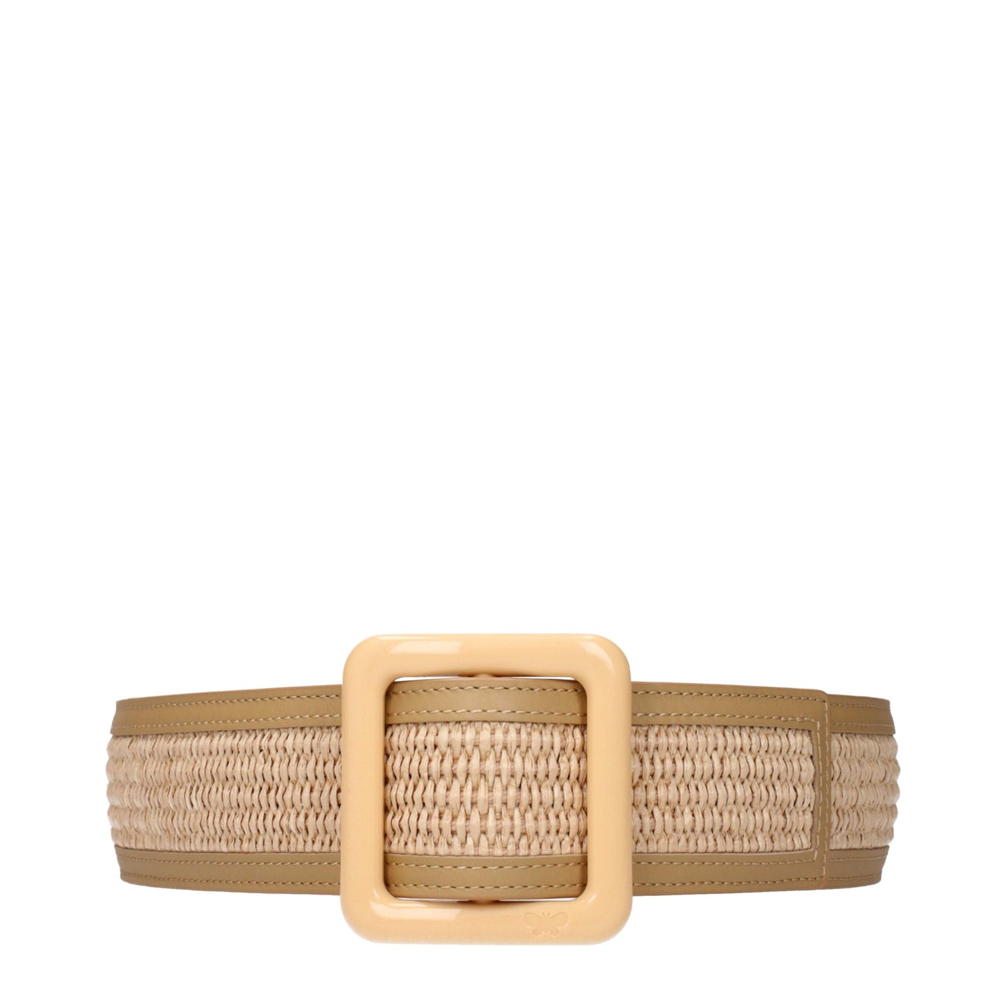 Beige Raffia Belts