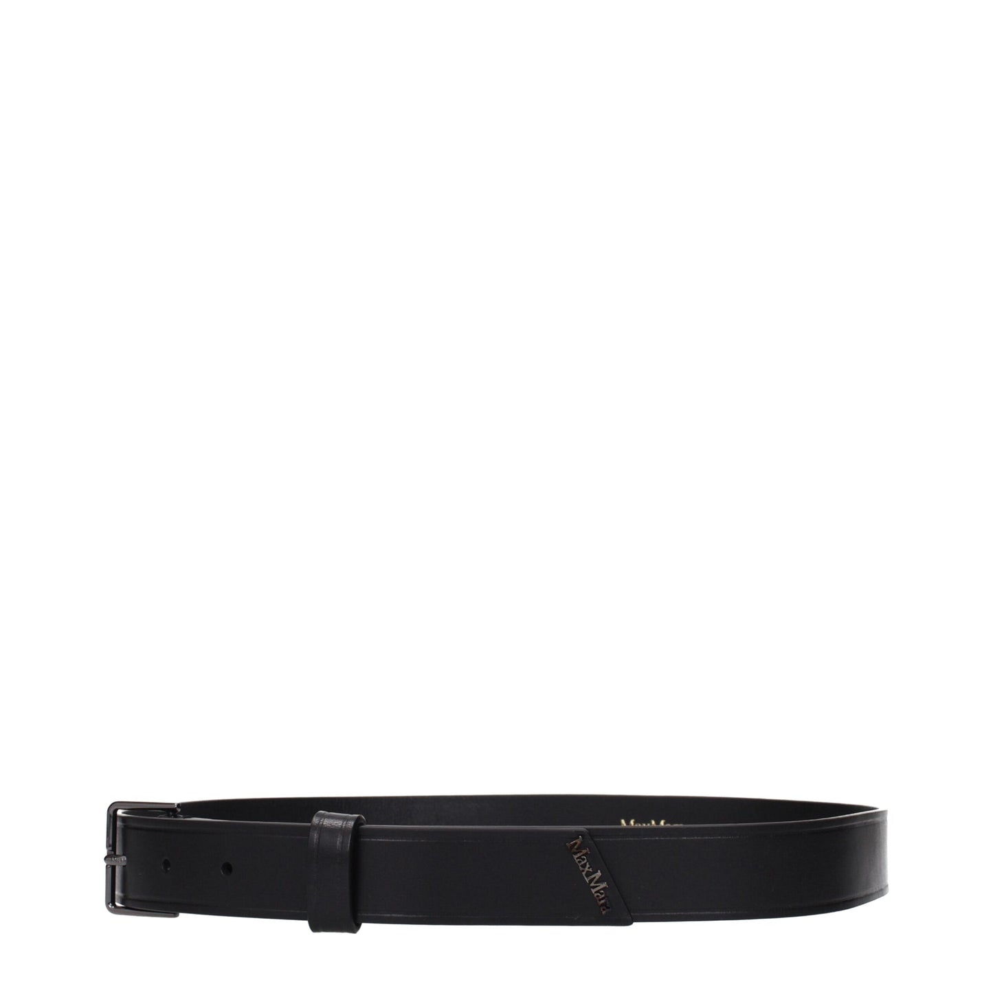Black Leather Regular Belts