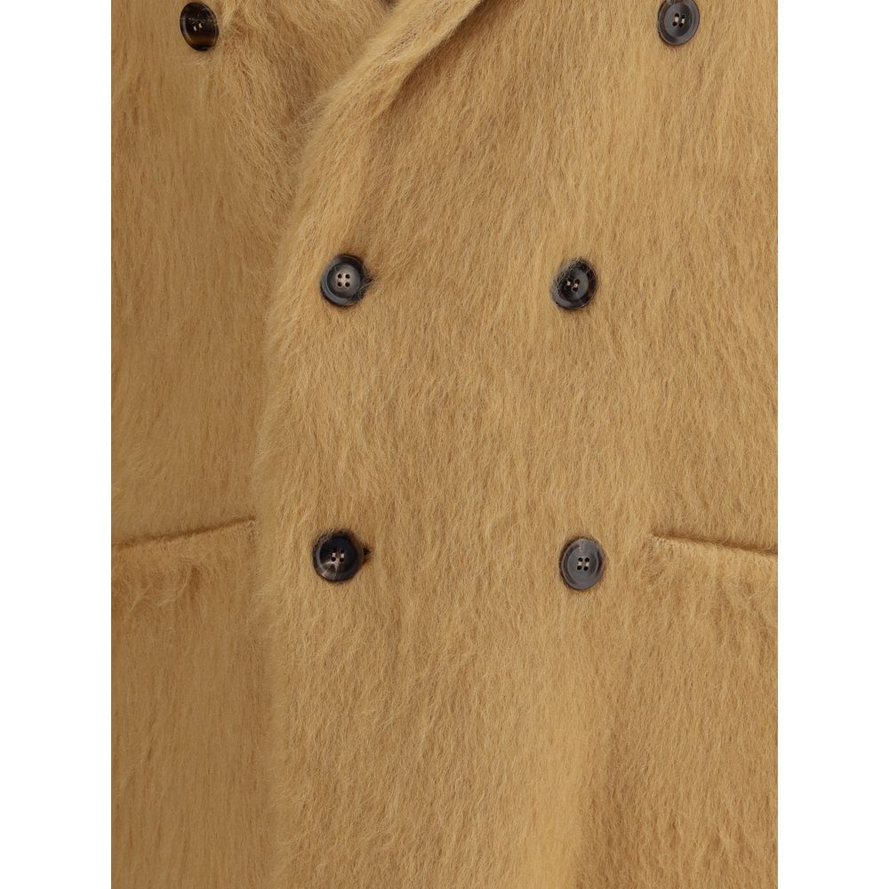 Double-breasted cashmere and mohair Jacket