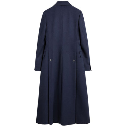 Blue Wool Women Coat