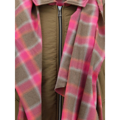 Maxi-scarf Puffer Jacket