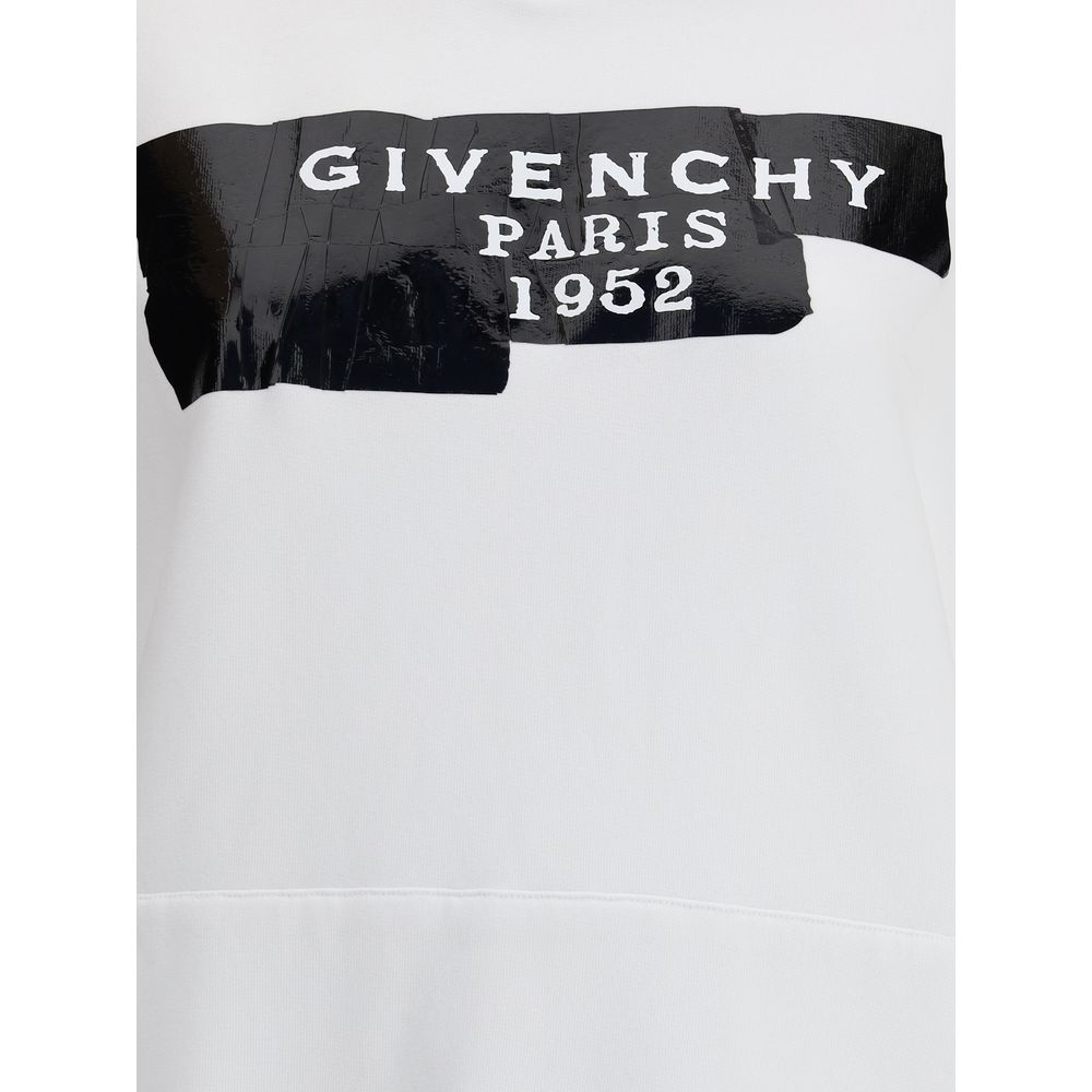Gauzy fabric Hoodie with givenchy tape