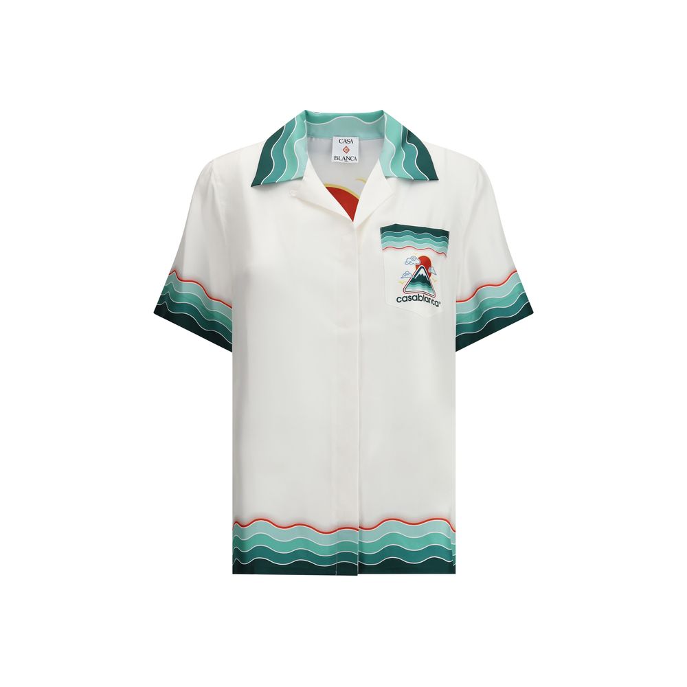 Silk Cuban Collar short sleeve Shirt