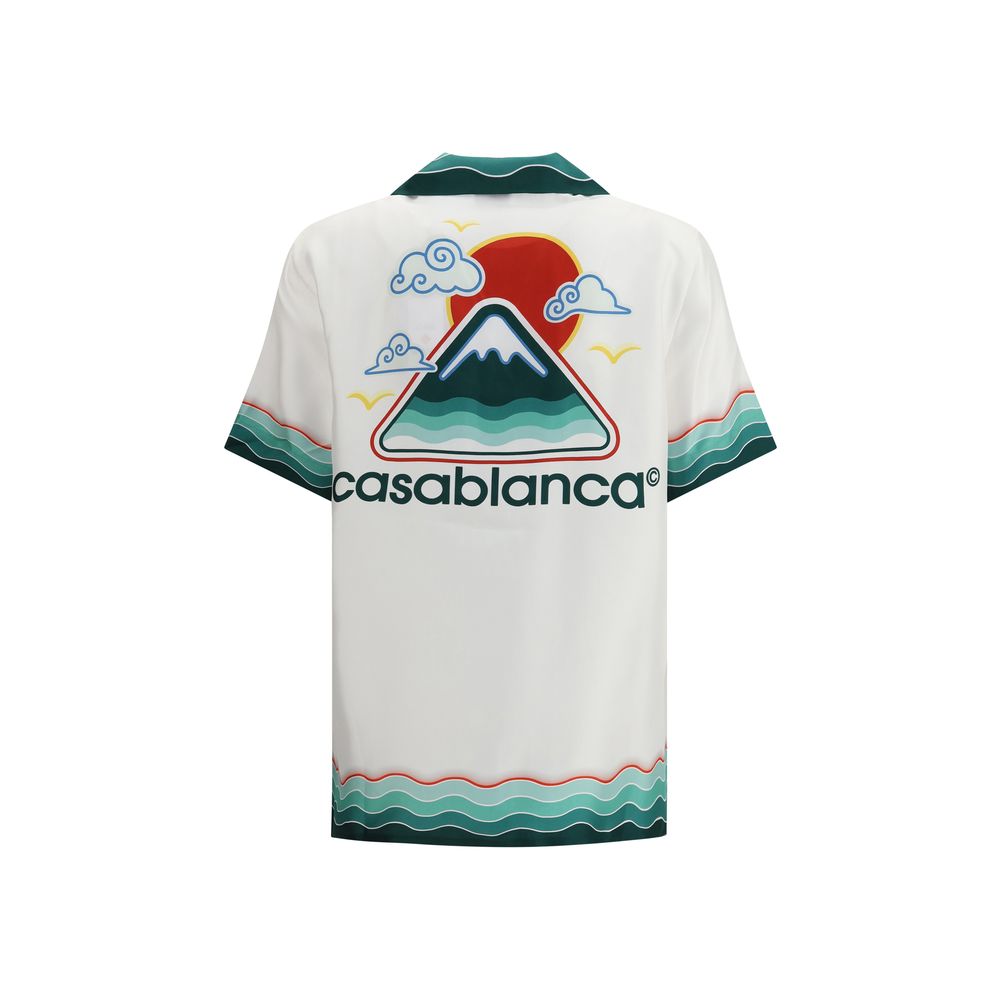 Silk Cuban Collar short sleeve Shirt