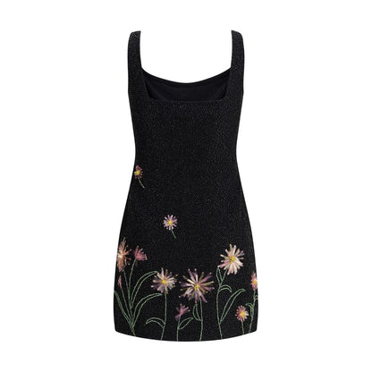 Le Sable sequin-embellished floral mini Dress