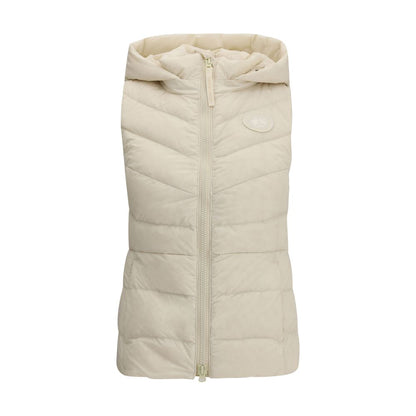 Sleeveless Jacket with a removable hood