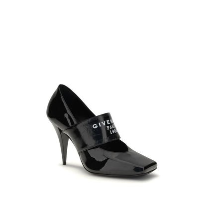 Sliced Square Logo Pumps