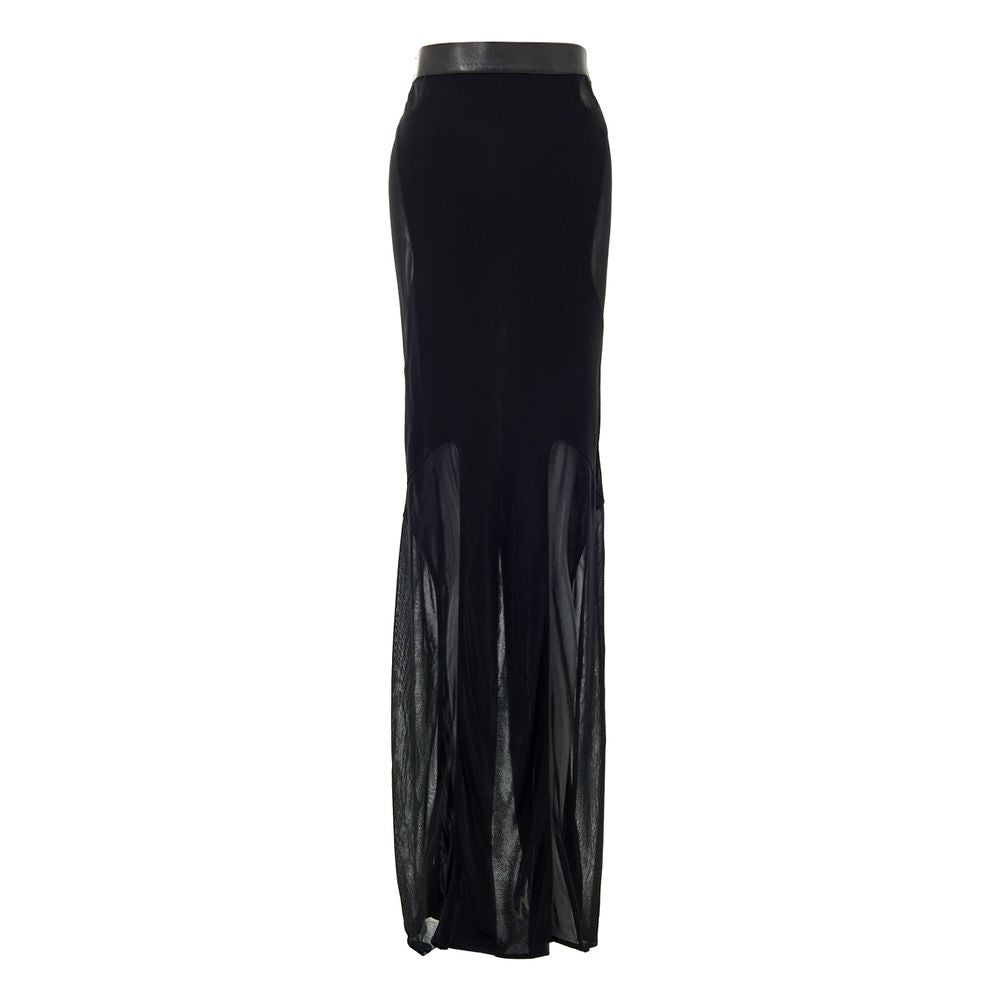 Black Viscose Skirt