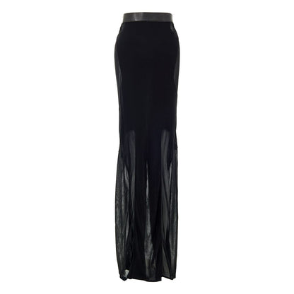Black Viscose Skirt