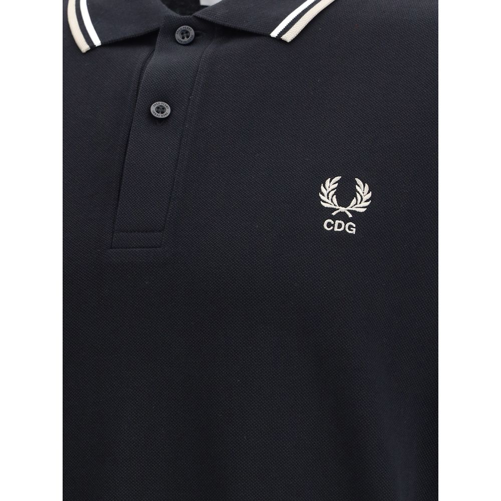 Short Sleeves Black Polo