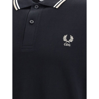 Short Sleeves Black Polo