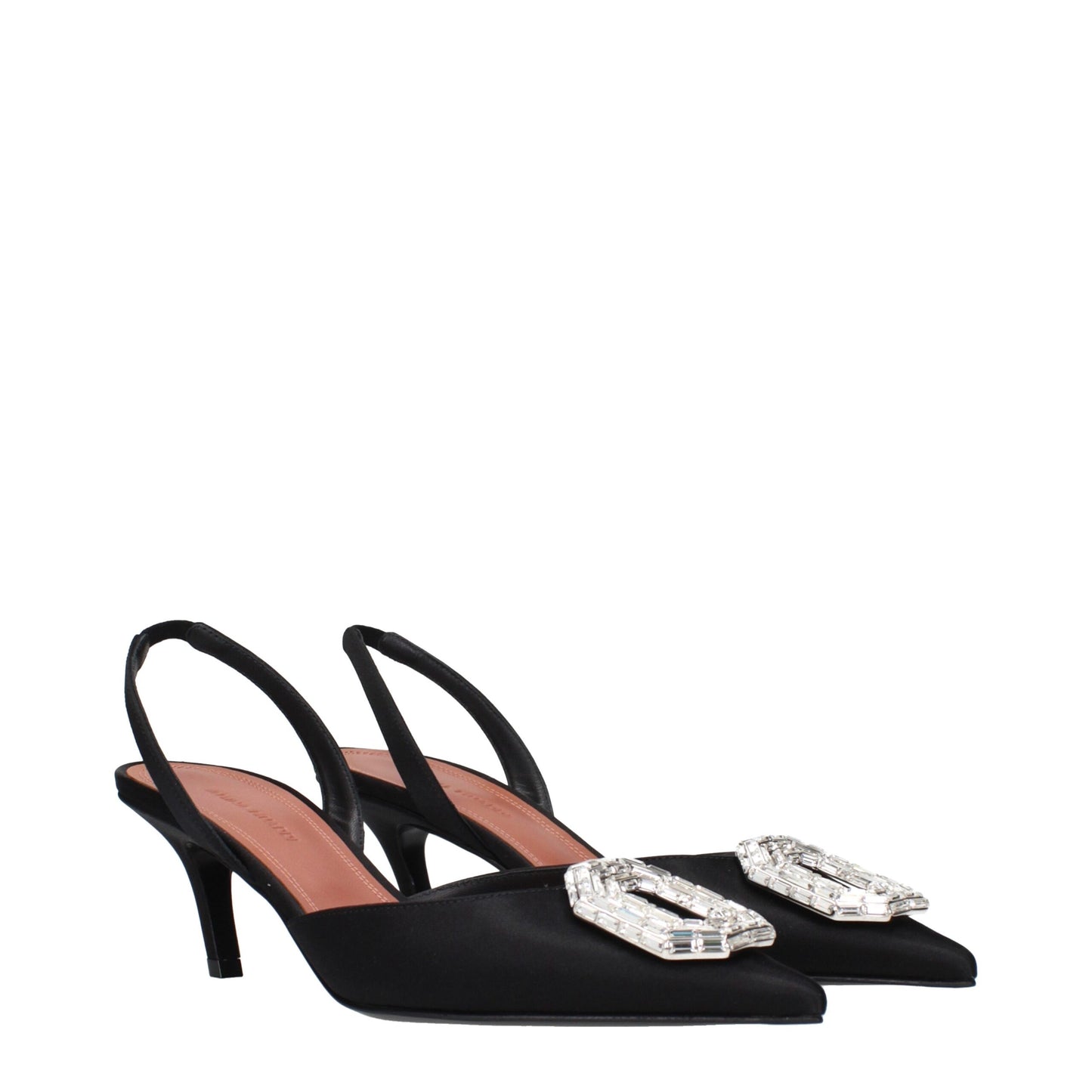 Black Satin Stiletto Heels Sandals