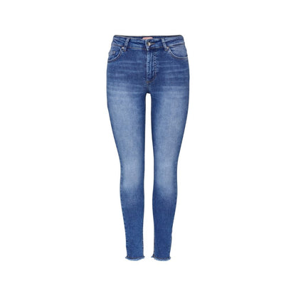 Blue Cotton Skinny Jean