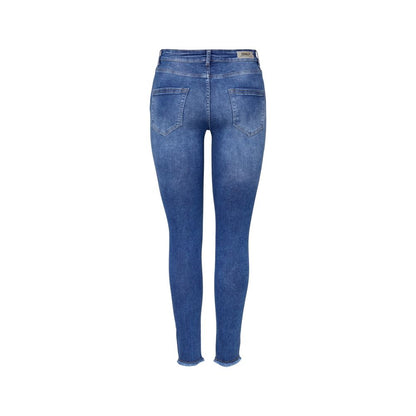 Blue Cotton Skinny Jean