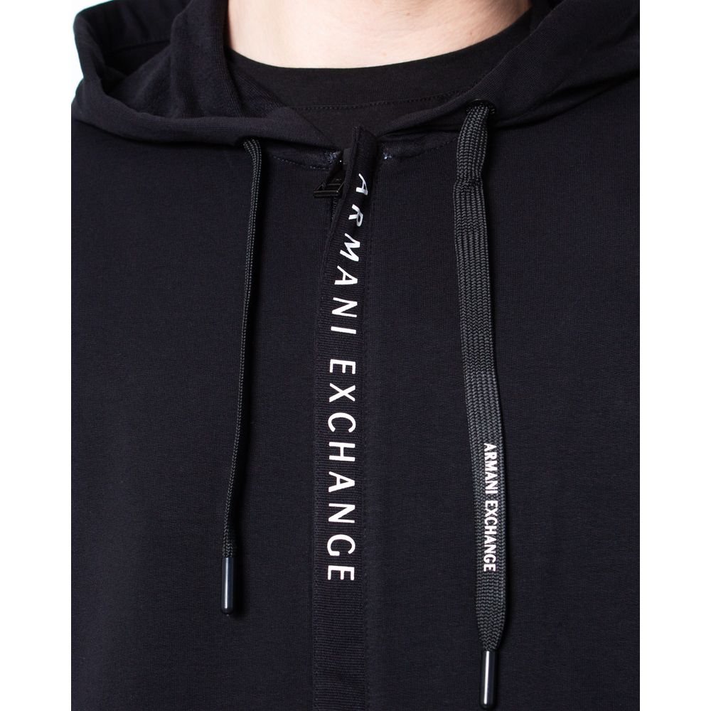 Black Cotton Hoody