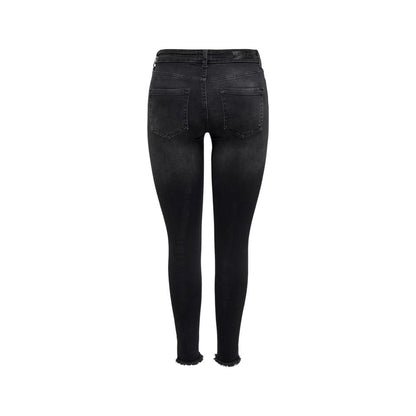 Black Cotton Skinny Jean