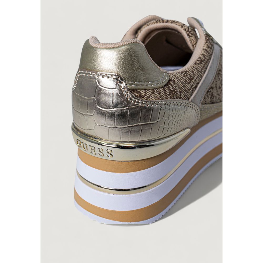 Beige Polyester Sneaker