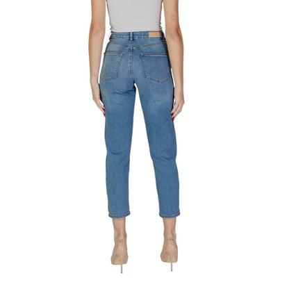 Light Blue Cotton Mom Jean