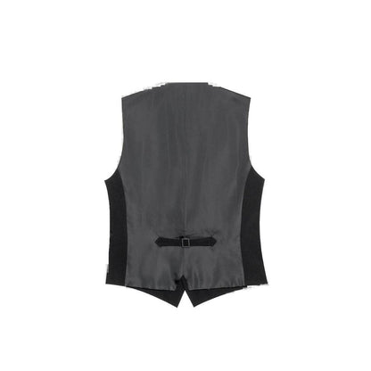Black Polyester Waistcoat