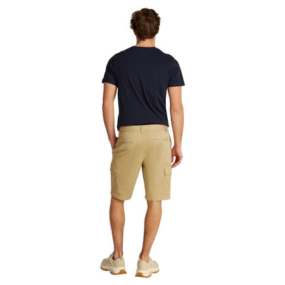 Beige Cotton Bermuda