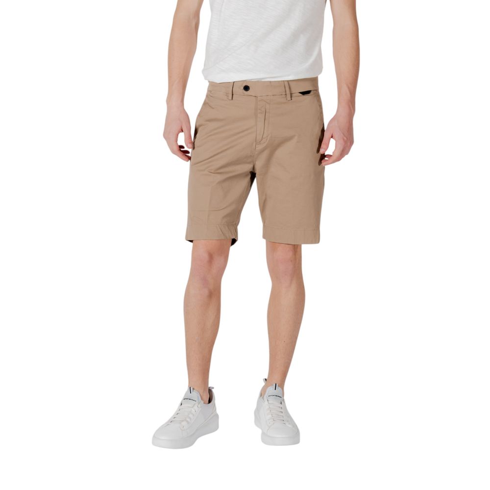 Beige Cotton Bermuda