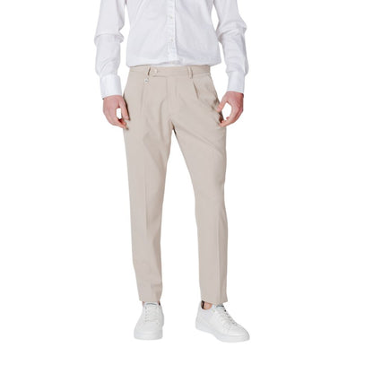 Beige Polyester Pant