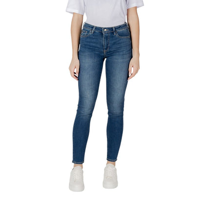 Blue Cotton Skinny Jean