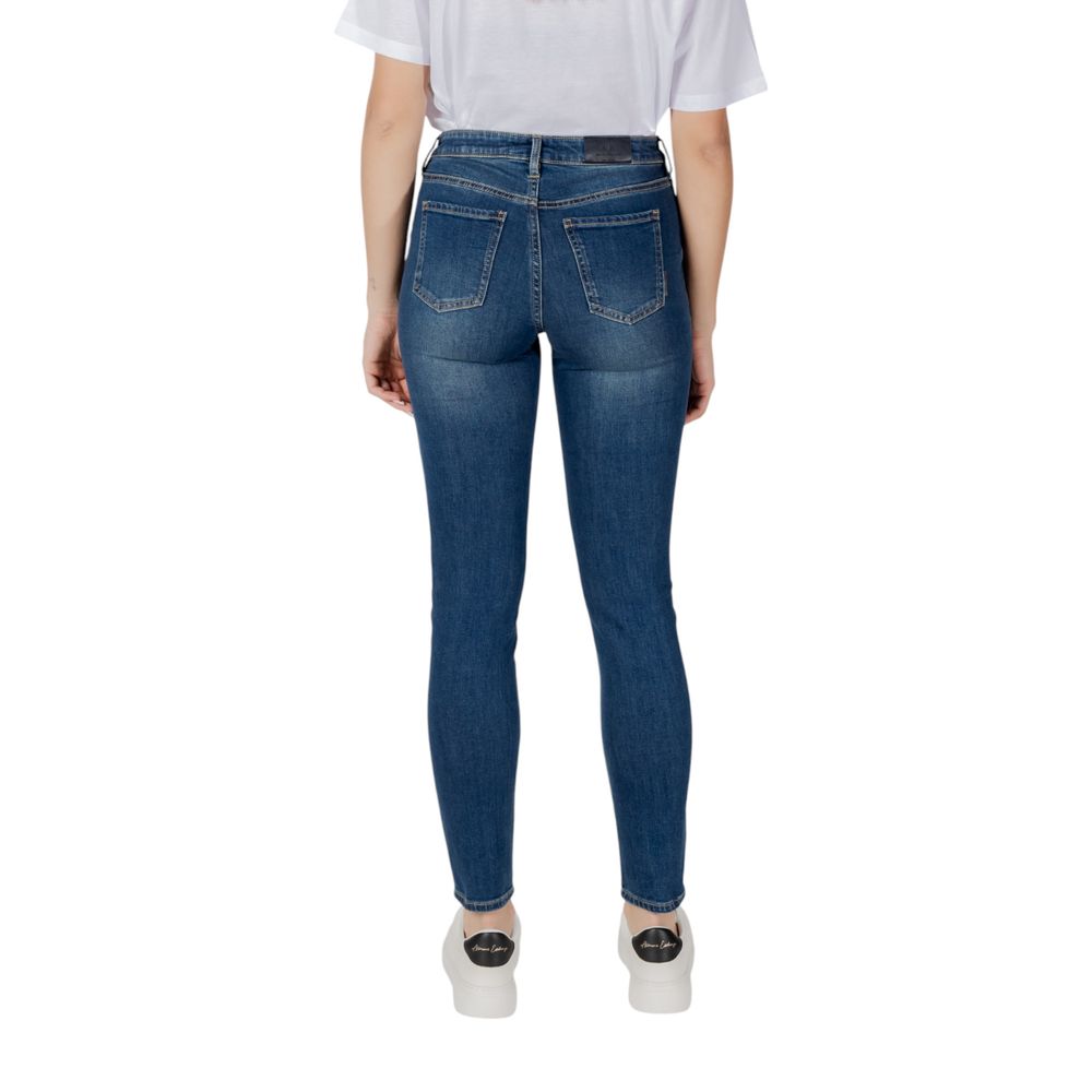 Blue Cotton Skinny Jean