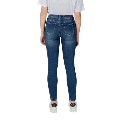 Blue Cotton Skinny Jean