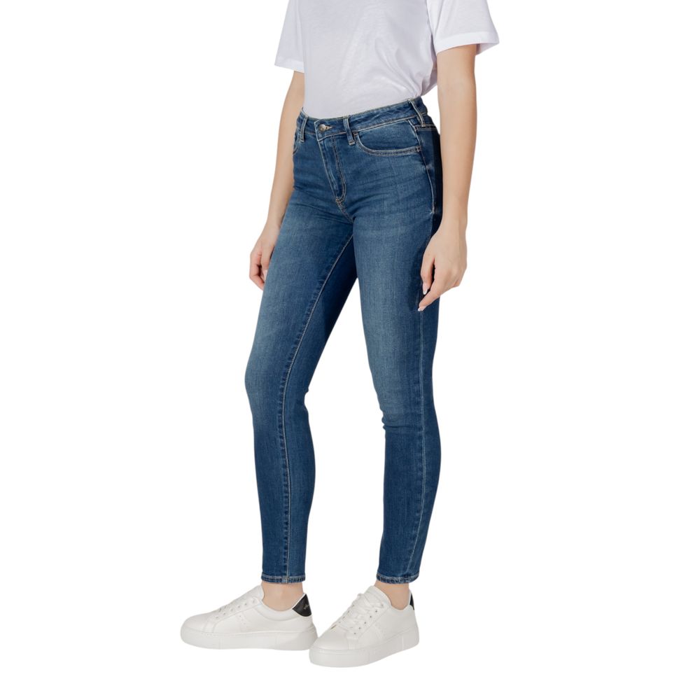Blue Cotton Skinny Jean
