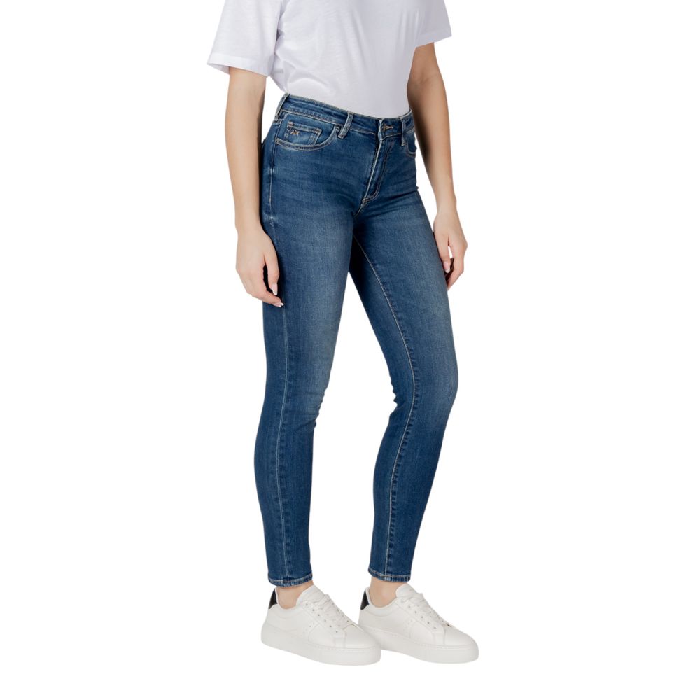 Blue Cotton Skinny Jean