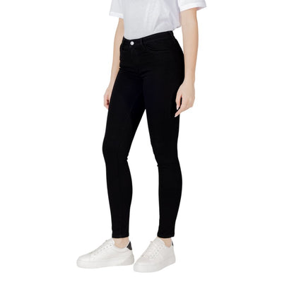 Black Cotton Skinny Jean