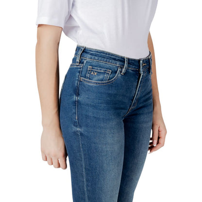 Blue Cotton Skinny Jean