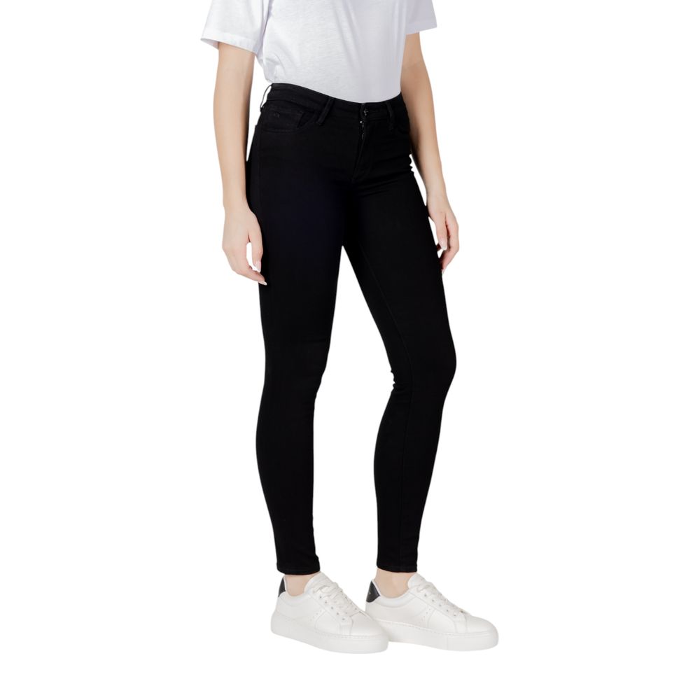Black Cotton Skinny Jean