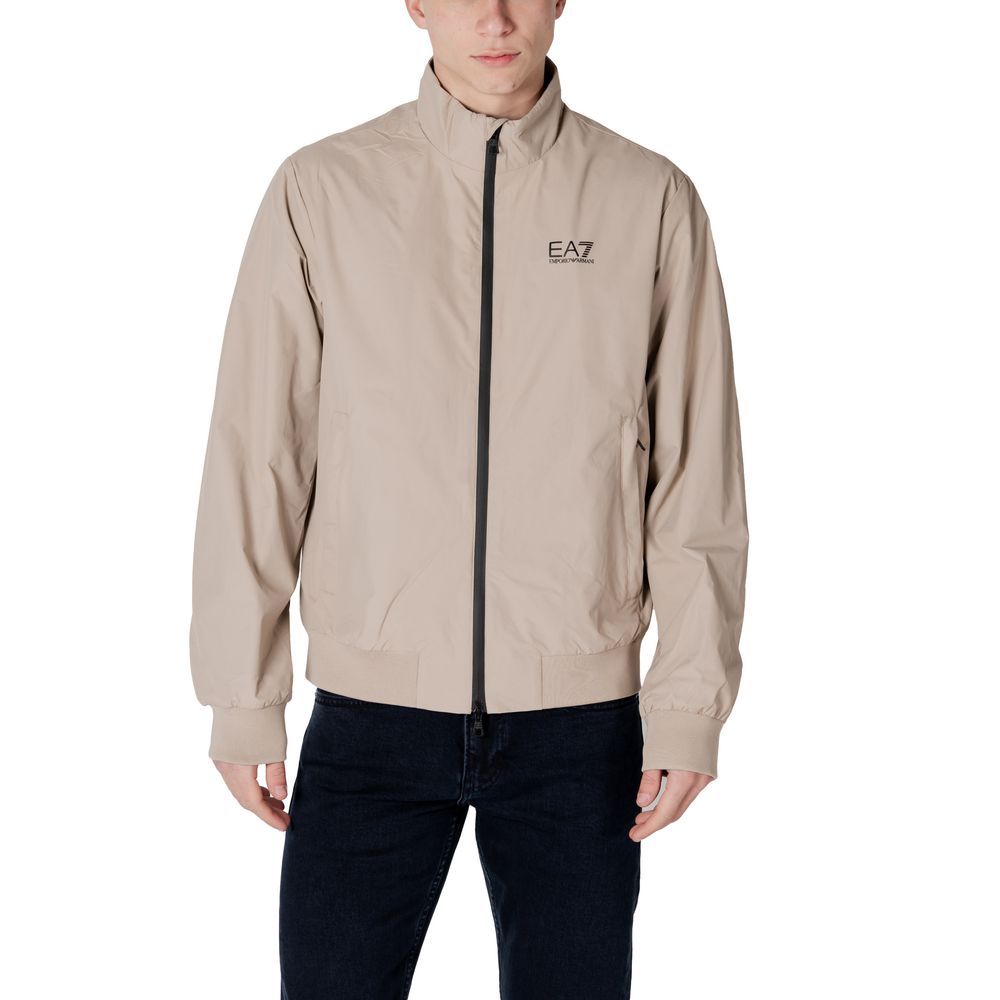 Beige Polyamide Jackets & Coat