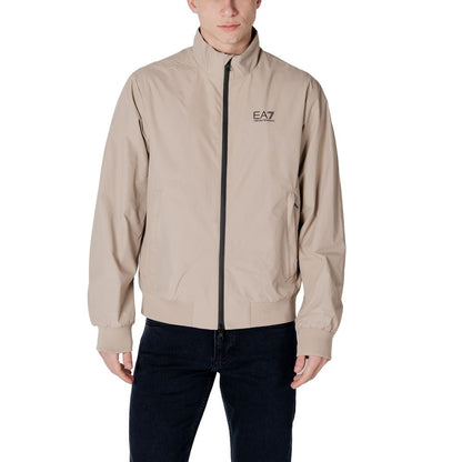 Beige Polyamide Jackets & Coat