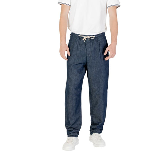 Blue Cotton Pant