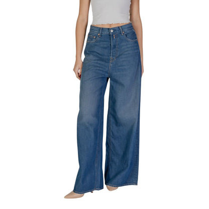 Blue Cotton Bootcut Jean
