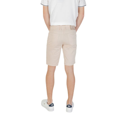 Beige Cotton Bermuda
