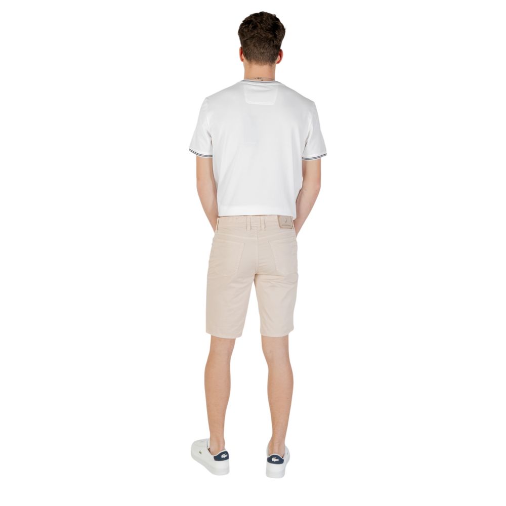 Beige Cotton Bermuda