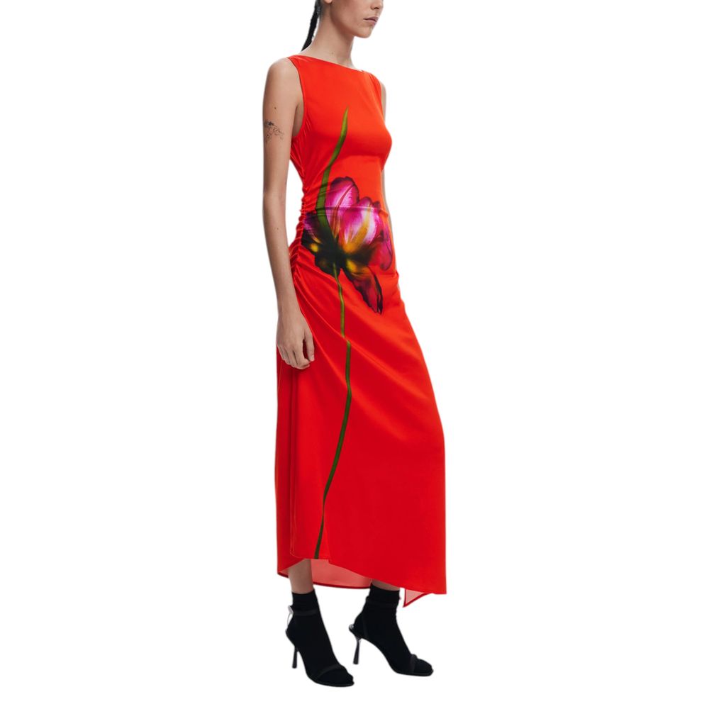 Red Viscose Long