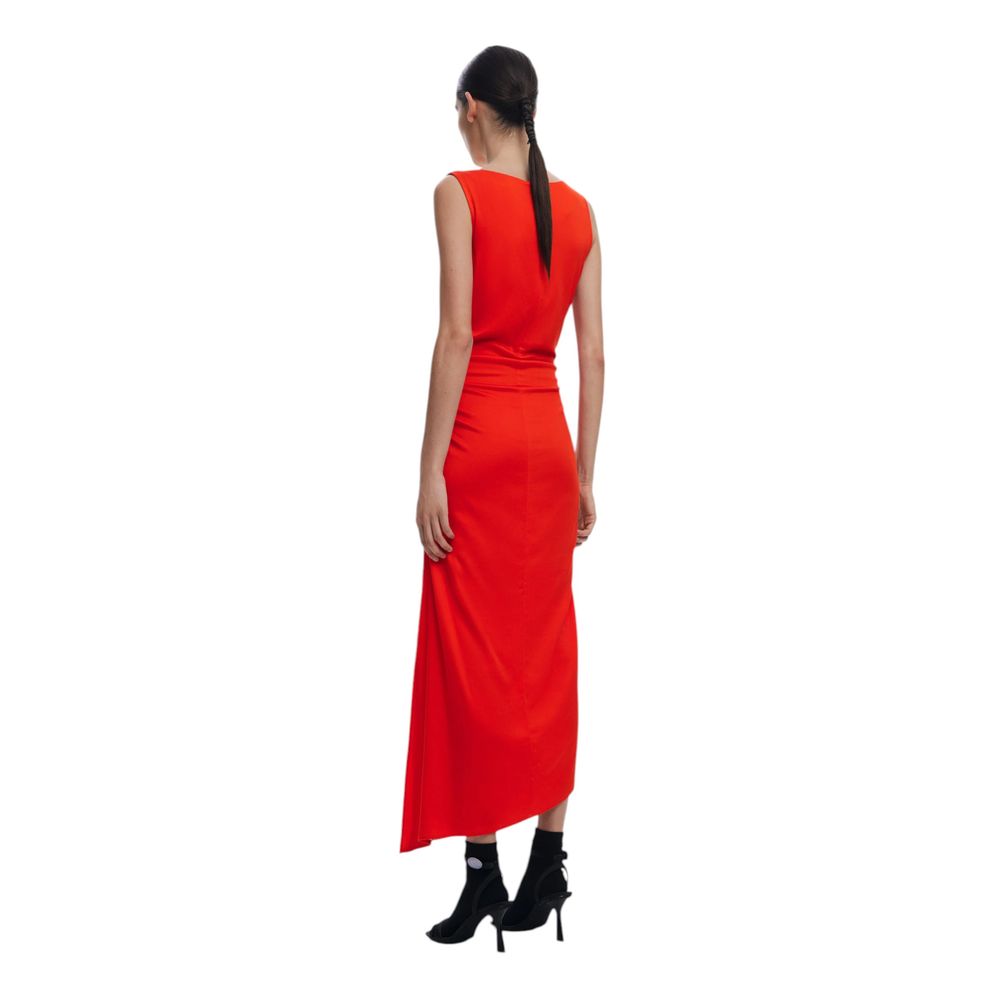 Red Viscose Long