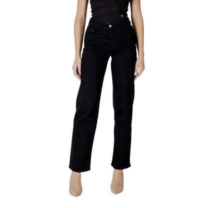 Black Cotton Relaxed Fit Jean