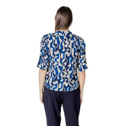 Blue Viscose Blouse