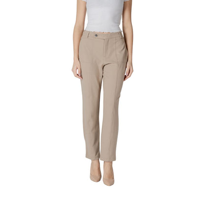 Beige Viscose Pant