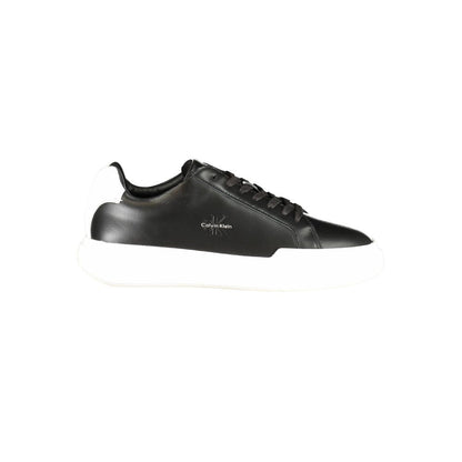 Black Leather Men's Sneaker