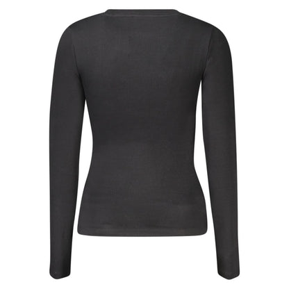 Black Cotton Women T-Shirt