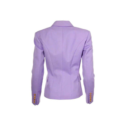 Purple Wool Women Blazer